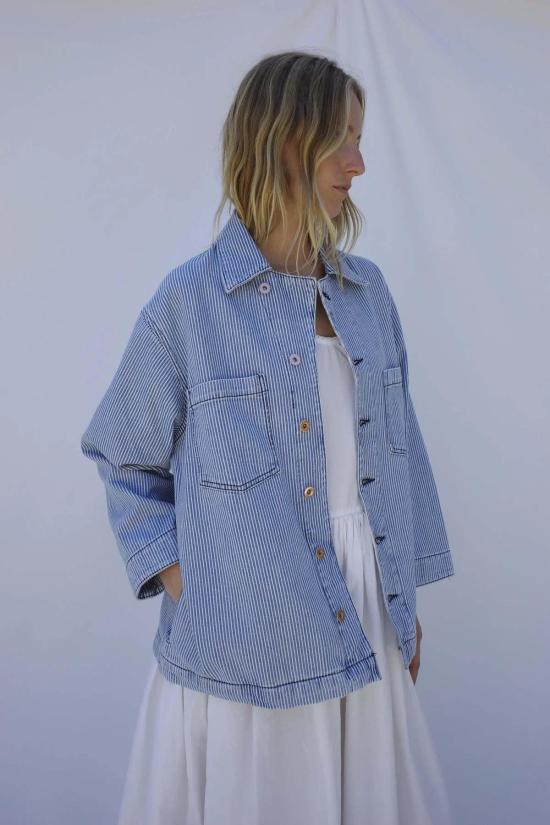  엠마 로스코프 데님 자켓 시더 스윙 재킷 - EMMA ROTHKOPF