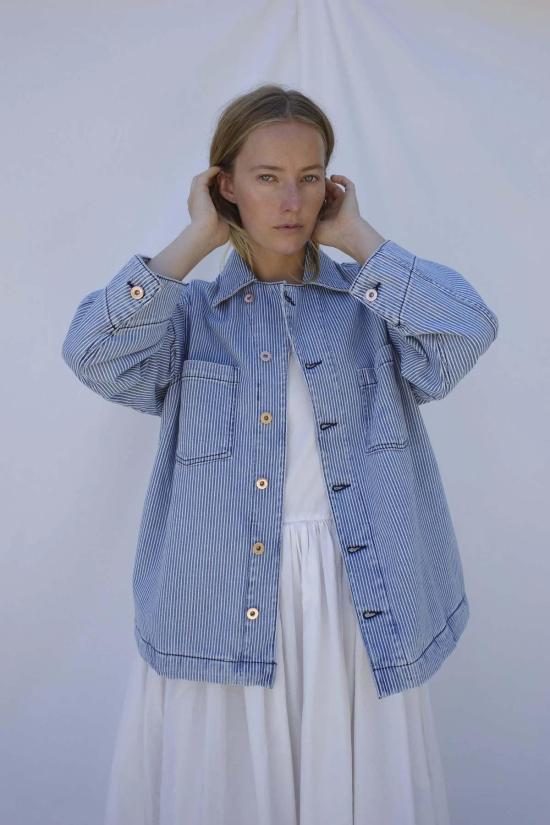  엠마 로스코프 데님 자켓 시더 스윙 재킷 - EMMA ROTHKOPF