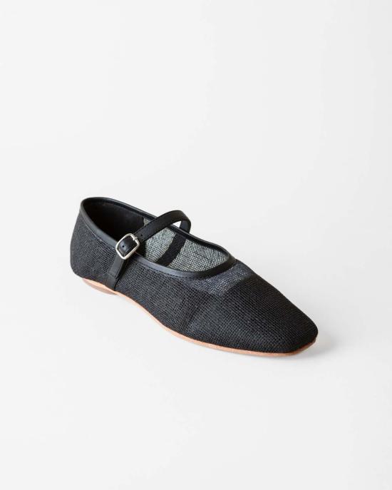  후마 블랑코 플랫 슈즈 페니 발레 플랫 - HUMA BLANCO