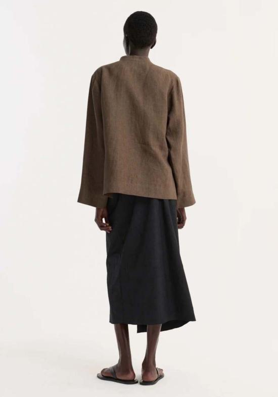  로에 롱 스커트 로헤 사롱  블랙 - ROHE