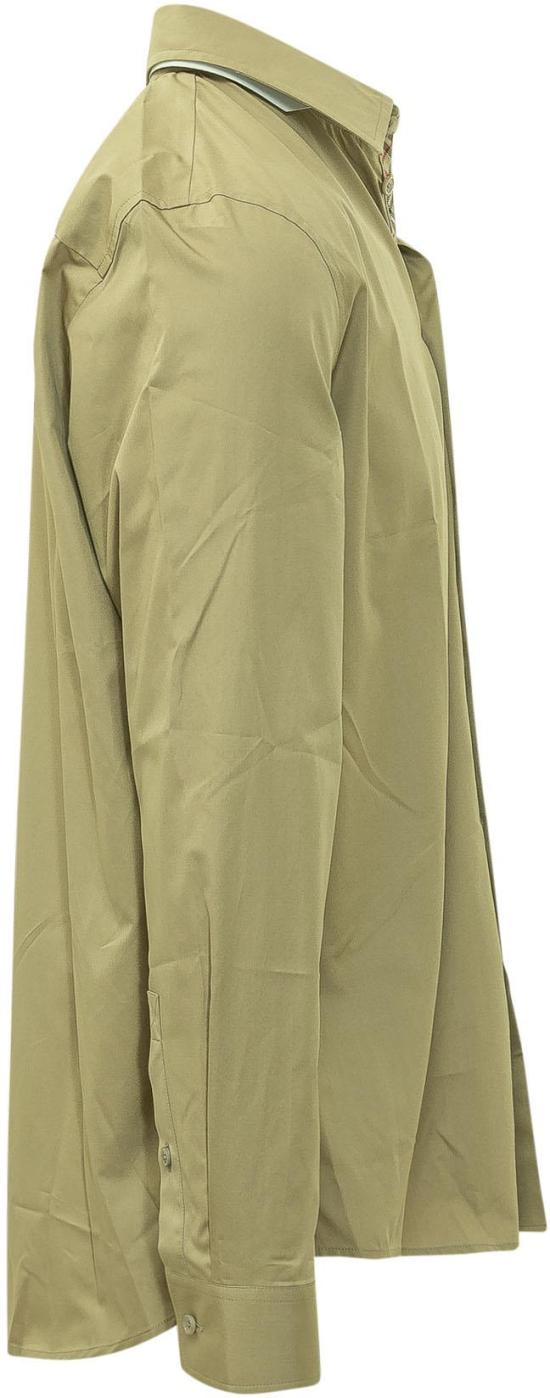 26SS 버버리 레귤러 핏 코튼 포플린 셔츠 8124452C5120 DONKERGREEN - BURBERRY
