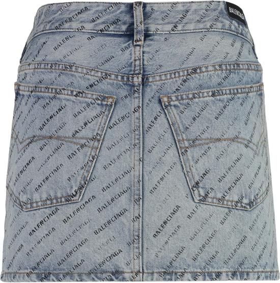  발렌시아가 데님 스커트 744972 BLUE - BALENCIAGA