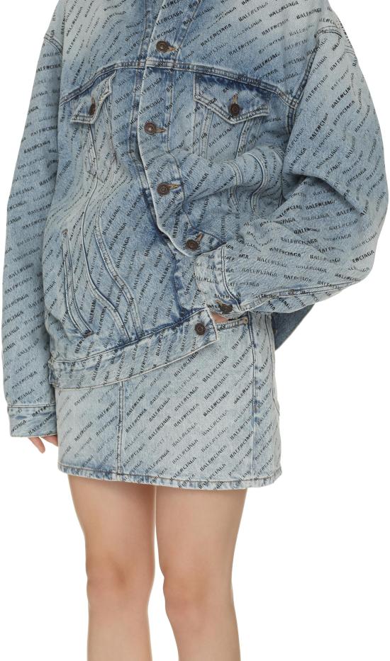  발렌시아가 데님 스커트 744972 BLUE - BALENCIAGA