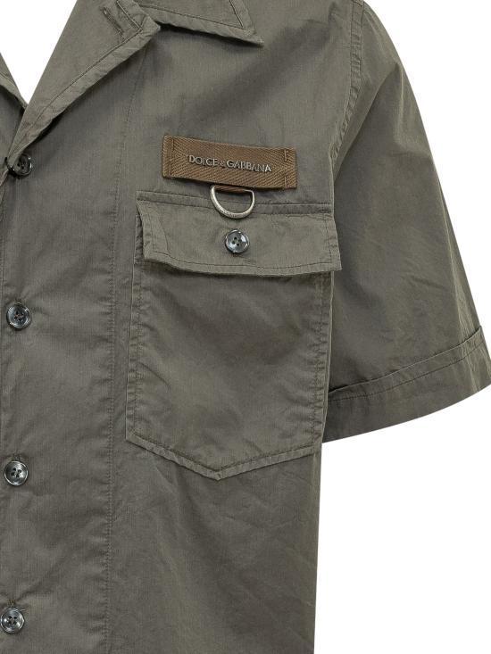 26SS 돌체앤가바나 반팔 셔츠 G50E3TFU5YP N0755 GRIGIO SCURO 4 - DOLCE & GABBANA