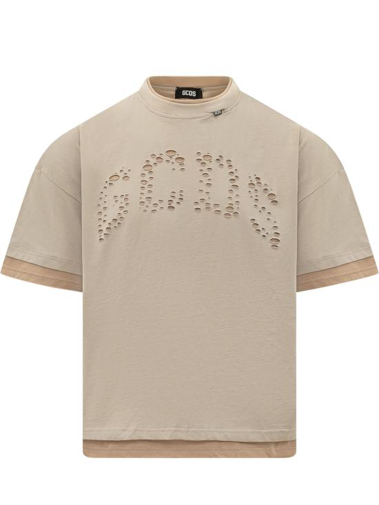 26SS 지씨디에스 반팔 티셔츠 C1MBQC076J080 380T COFFEE TAUPE