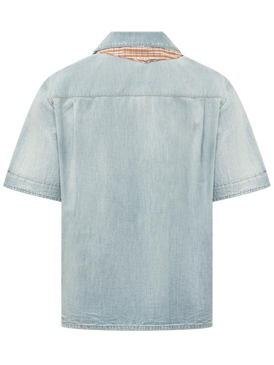 26SS 마르니 반팔 셔츠 CUJU0034Q0USCZ12 00B15 CELESTE - MARNI