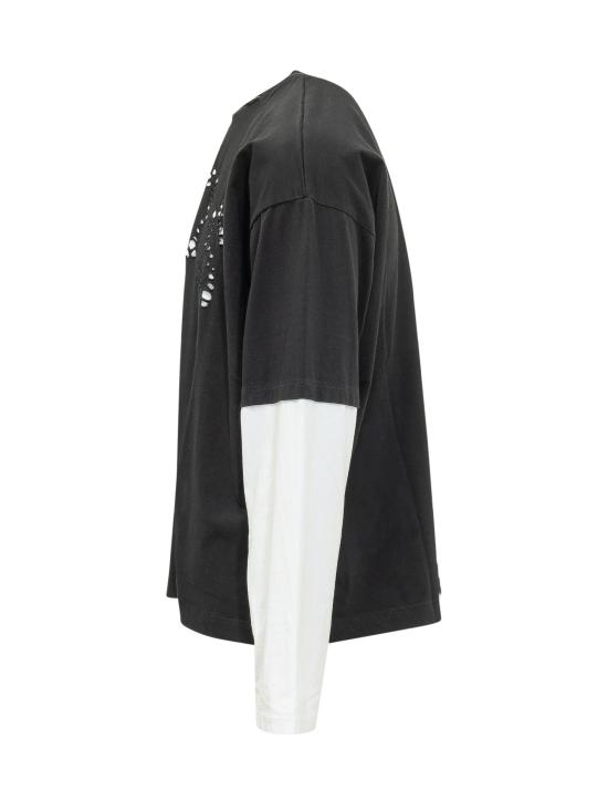 26SS 지씨디에스 긴팔 티셔츠 C1MBQC077J080 999A BLACK - GCDS