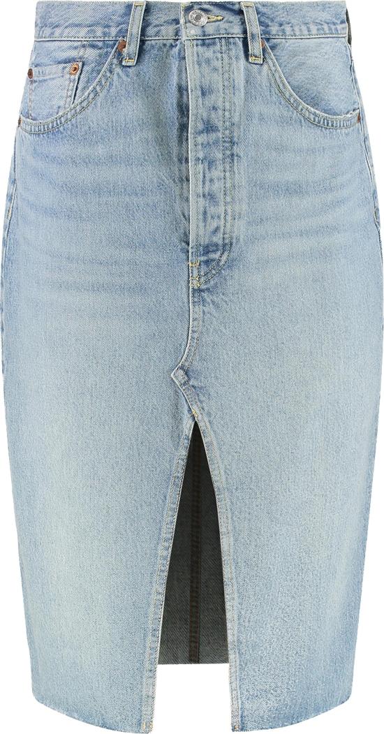  리던 데님 스커트 14105WMDNSKT BLUE