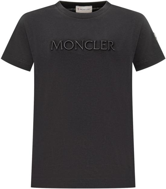 25FW [키즈] 몽클레어 티셔츠 K29548C0001689AT9999 BLACK