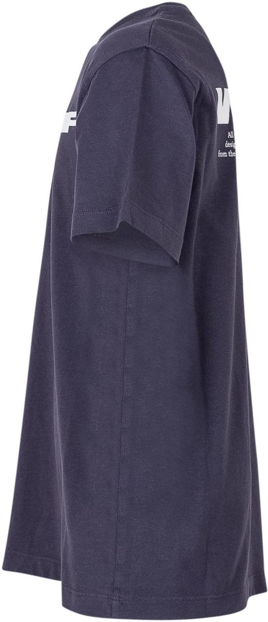 26SS [키즈] 오프화이트 티셔츠 44BAA002S26J00A410 NAVY - OFF WHITE