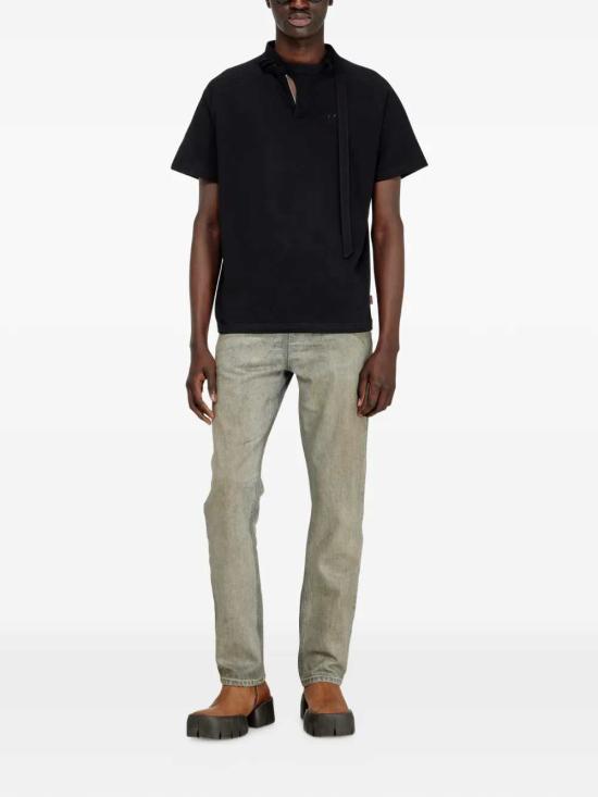 26SS 디젤 T-KAUKO 바이커 넥 스트랩 티셔츠 A229800DECG 9XX - DIESEL