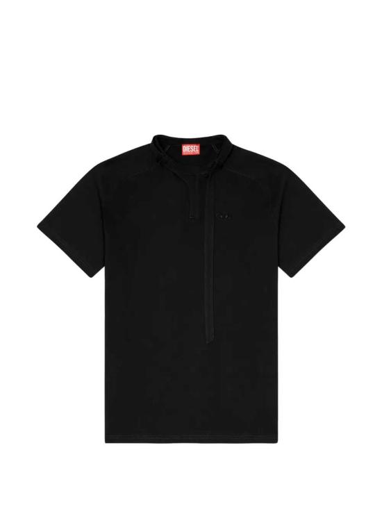 26SS 디젤 T-KAUKO 바이커 넥 스트랩 티셔츠 A229800DECG 9XX