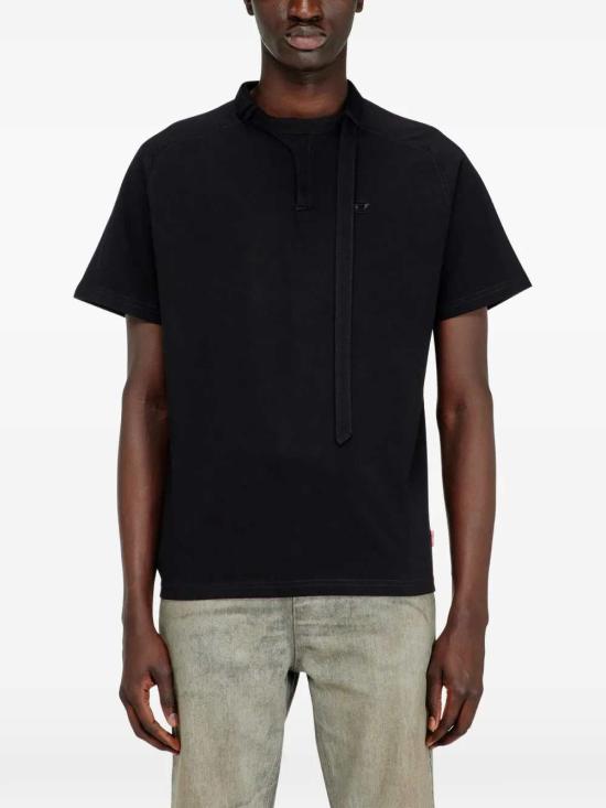 26SS 디젤 T-KAUKO 바이커 넥 스트랩 티셔츠 A229800DECG 9XX - DIESEL