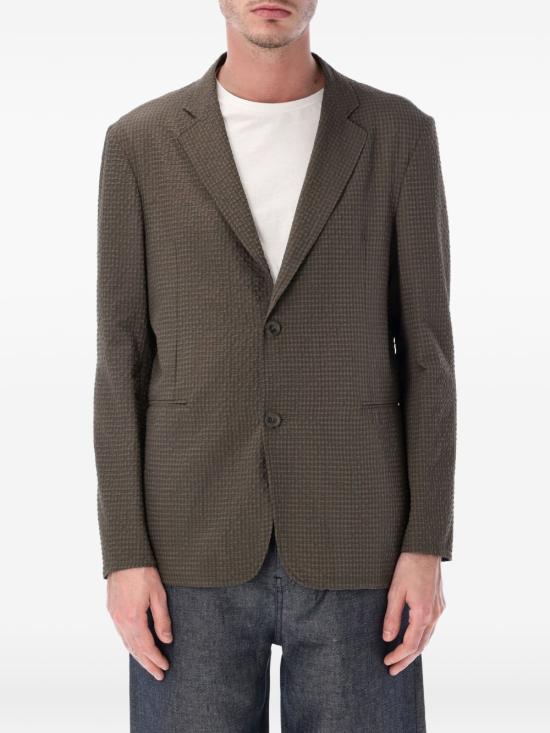 26SS 엠포리오 아르마니 수트 자켓 EM005801TE20392 U6128 Brown - EMPORIO ARMANI