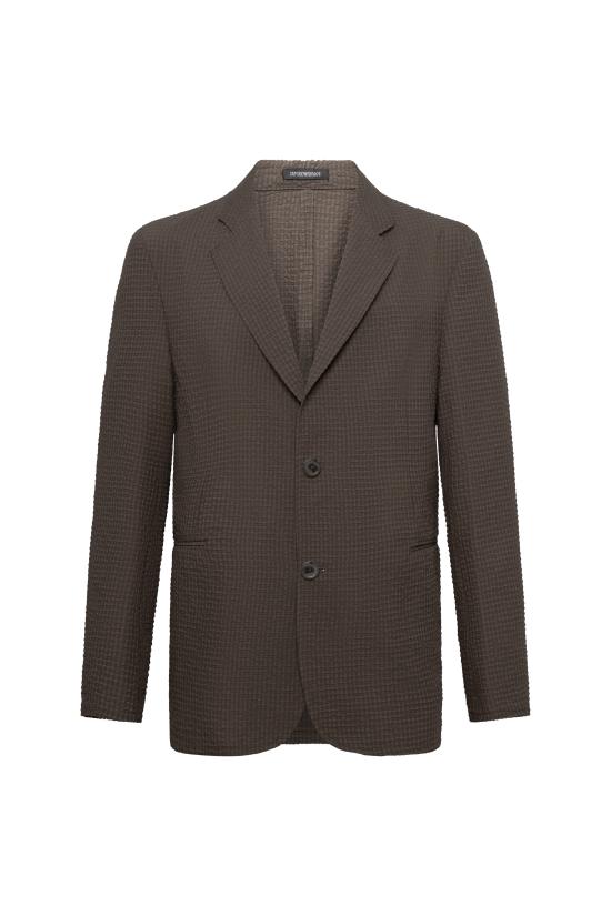 26SS 엠포리오 아르마니 수트 자켓 EM005801TE20392 U6128 Brown - EMPORIO ARMANI