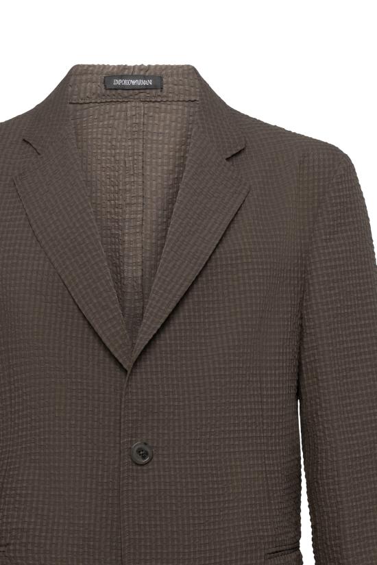 26SS 엠포리오 아르마니 수트 자켓 EM005801TE20392 U6128 Brown - EMPORIO ARMANI