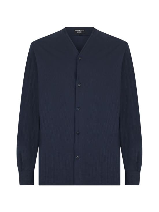 26SS 엠포리오 아르마니 긴팔 셔츠 EM005464AF22051 UB137 Blue