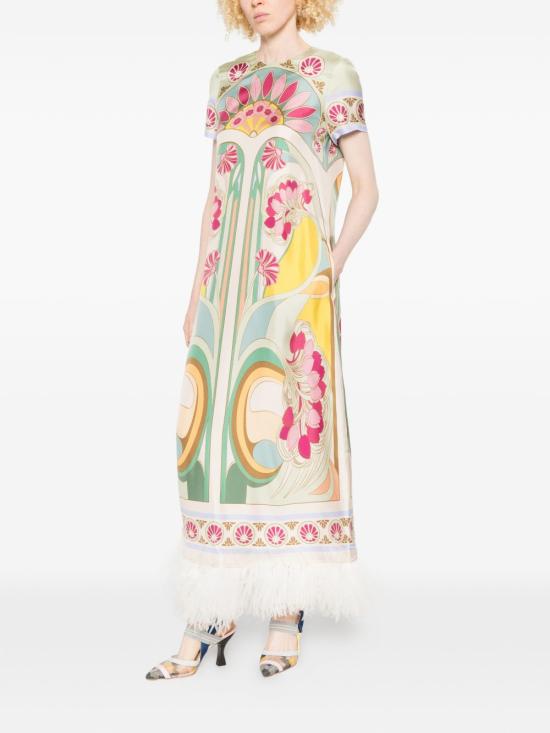 26SS 라 더블제이 미디 원피스 DRE0864SIL026 TUL07GR02 Fantasia - LA DOUBLEJ