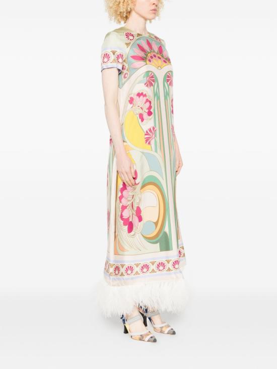 26SS 라 더블제이 미디 원피스 DRE0864SIL026 TUL07GR02 Fantasia - LA DOUBLEJ