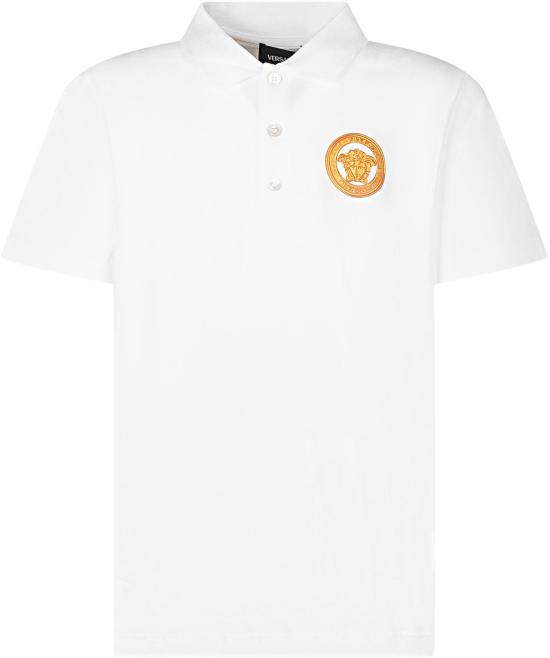 26SS [키즈] 베르사체 티셔츠 10182801A169332W110 WHITE