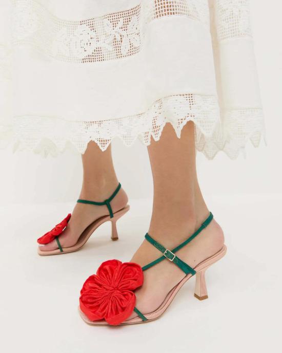  로플러랜달 샌들 Loeffler Randall Frank Moiré 플라워
