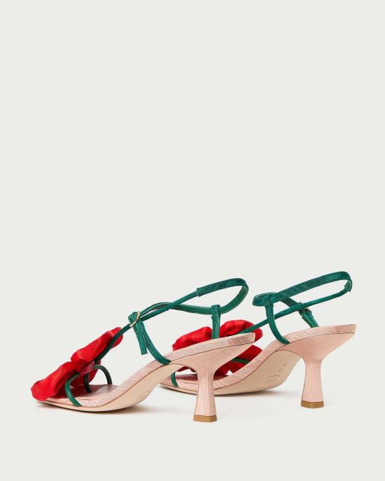  로플러랜달 샌들 Loeffler Randall Frank Moiré 플라워 - LOEFFLER RANDALL