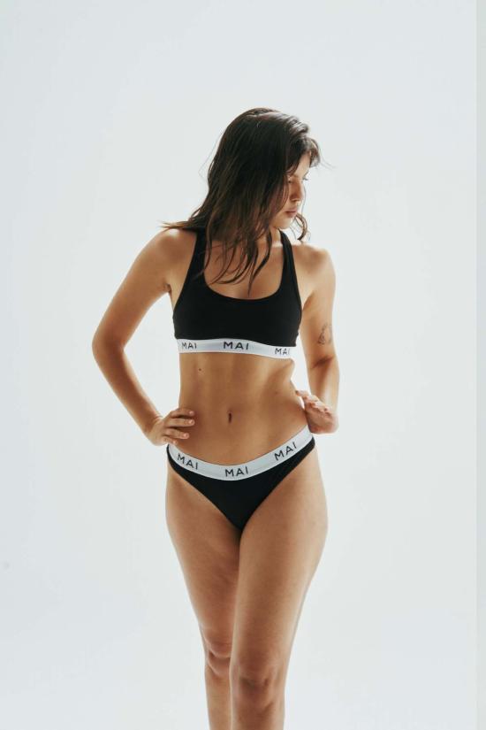  마이 쁘띠 브라 페리 탑 흑백 - MAI PETIT