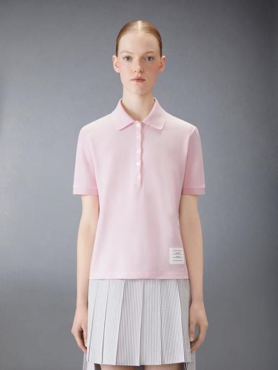 26SS 톰브라운 폴로 티셔츠 FJP107A 00050 680 LIGHT PINK DOM - THOM BROWNE