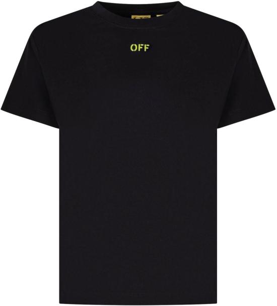 26SS [키즈] 오프화이트 티셔츠 44BAA002S26J004001 BLACK