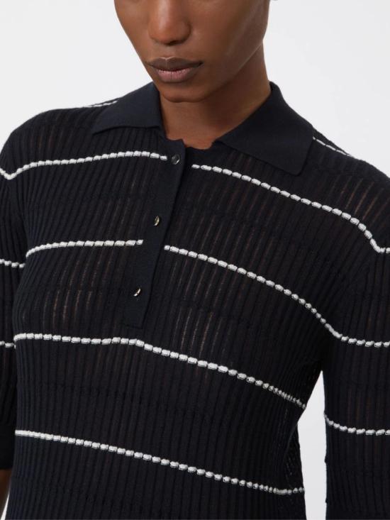 26SS 막스마라 스튜디오 폴로 티셔츠 2616361051600 MSTGALLO014 NAVY - MAX MARA STUDIO