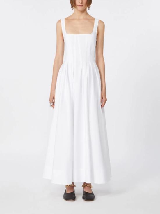 26SS 스포트막스 미디 원피스 2612221092600 SPXGIRO001 WHITE - SPORTMAX