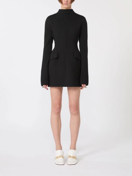 26SS 스포트막스 숏 원피스 2612221011600 SPXTEFRITE003 BLACK - SPORTMAX