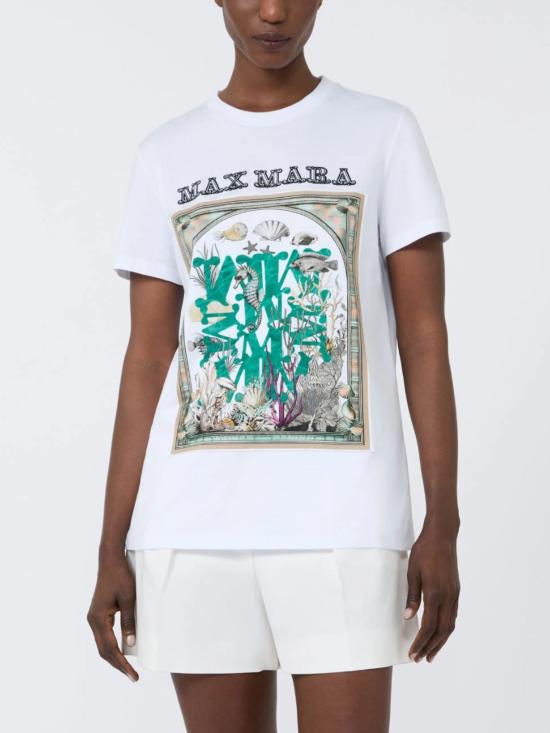 26SS 막스마라 반팔 티셔츠 2611941062600 MXMSPADINO019 WHITE - MAX MARA