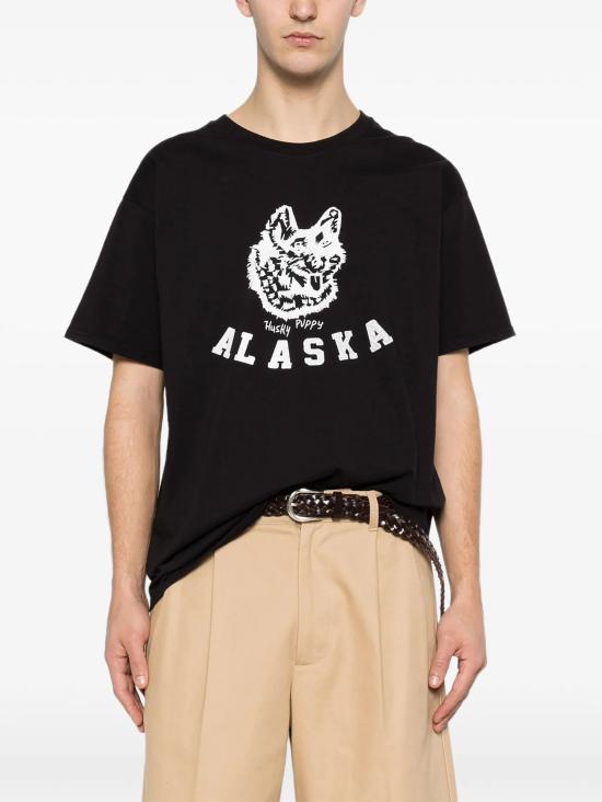 26SS 와일드 동키 반팔 티셔츠 ALASKA TSHIRT BLACK DOM - WILD DONKEY