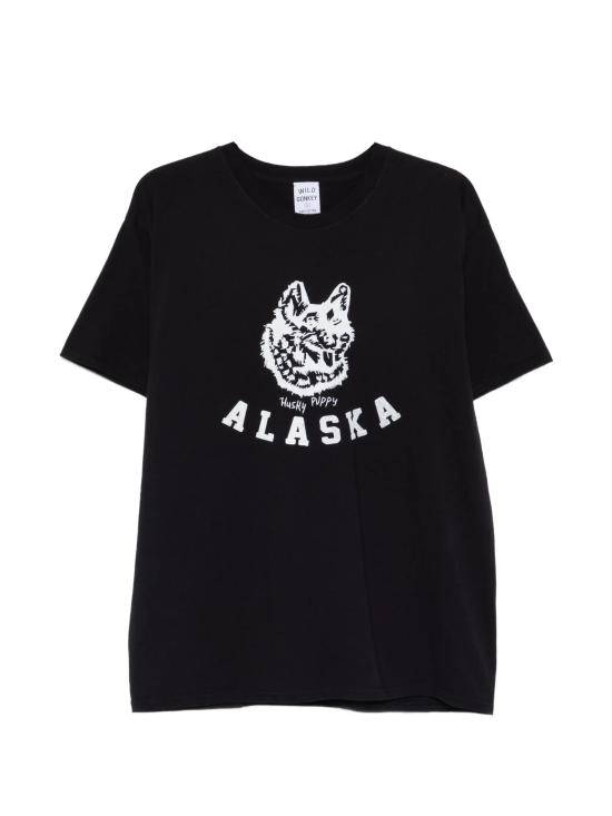 26SS 와일드 동키 반팔 티셔츠 ALASKA TSHIRT BLACK DOM