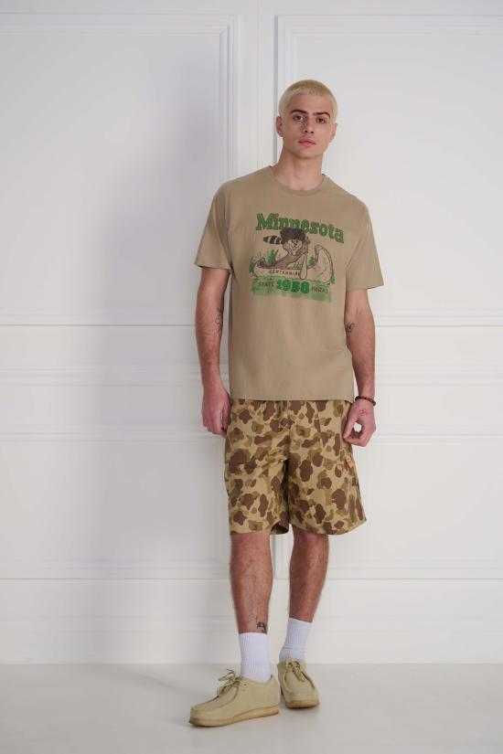 26SS 와일드 동키 반팔 티셔츠 MINNESOTA TSHIRT KHAKI DOM - WILD DONKEY