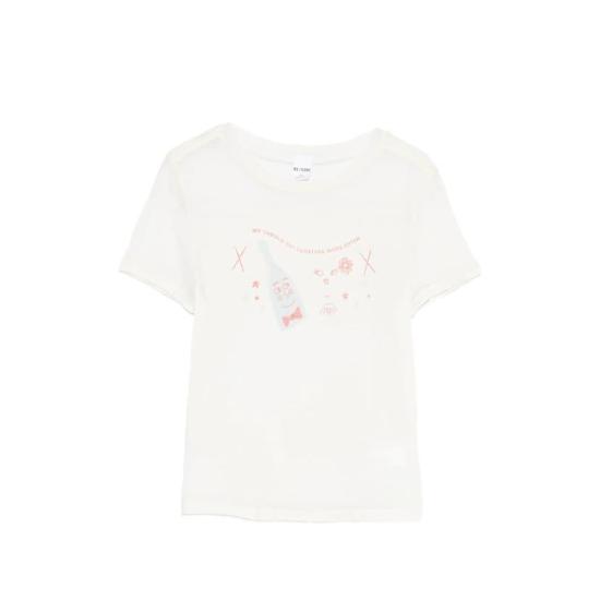 26SS 리던 반팔 티셔츠 02WTNT003 VINTAGE WHITE DOM - RE/DONE