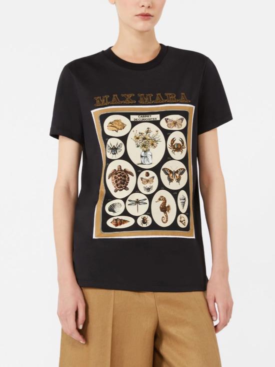 26SS 막스마라 반팔 티셔츠 2611941062600 MXMSPADINO018 BLACK - MAX MARA