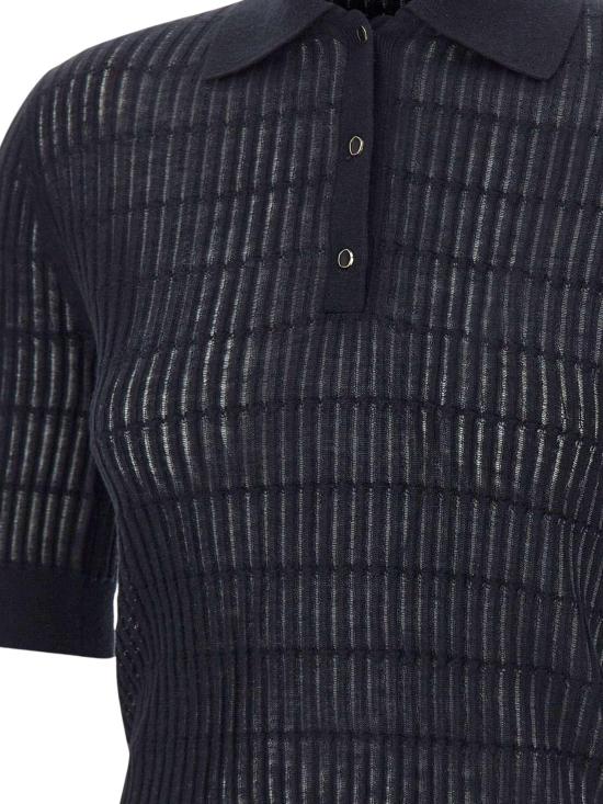 26SS 막스마라 스튜디오 폴로 티셔츠 2616361051600 MSTGALLO008 NAVY - MAX MARA STUDIO