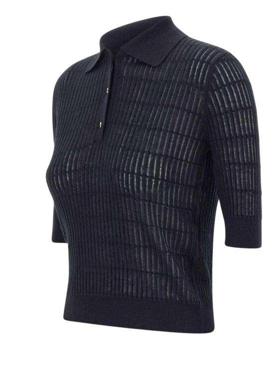 26SS 막스마라 스튜디오 폴로 티셔츠 2616361051600 MSTGALLO008 NAVY - MAX MARA STUDIO