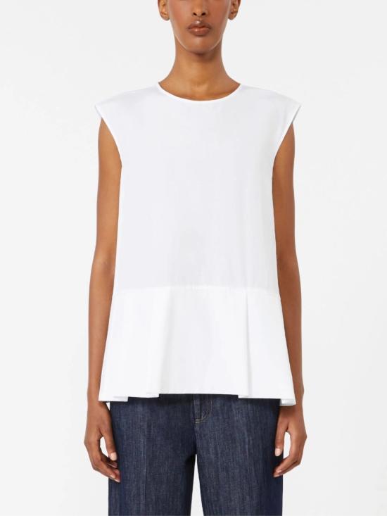 26SS 에스막스마라 민소매 티셔츠 2619161013600 SMMBRAVA060 WHITE - 'S MAX MARA