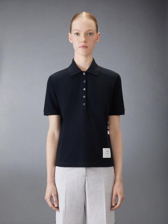 26SS 톰브라운 폴로 티셔츠 FJP107A 00050 415 NAVY DOM - THOM BROWNE