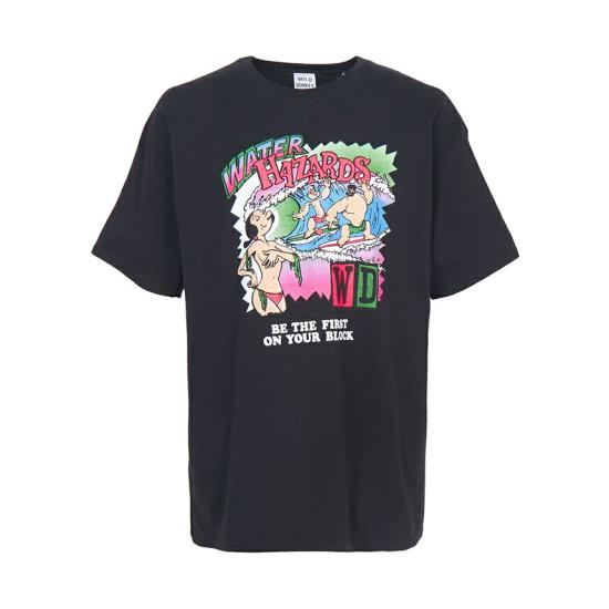 26SS 와일드 동키 반팔 티셔츠 HAZARDS TSHIRT BLACK DOM