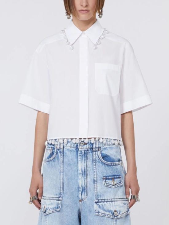 26SS 스포트막스 셔츠 2612111072600 SPXCOGNAC001 WHITE - SPORTMAX