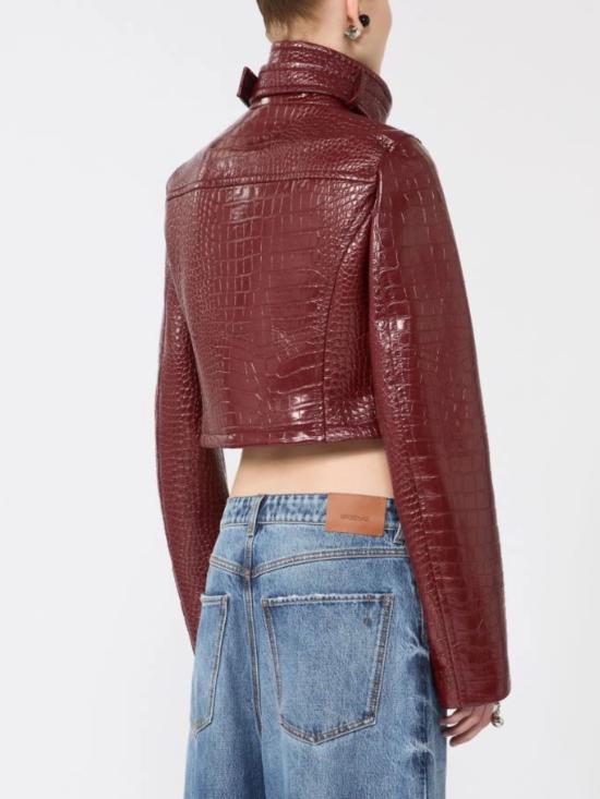 26SS 스포트막스 가죽 자켓 2612041081600 SPXSULTANO004 RED - SPORTMAX