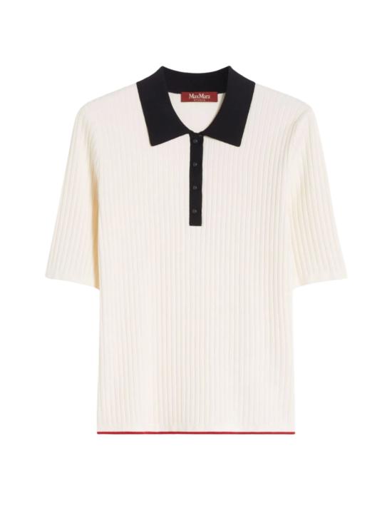 26SS 막스마라 스튜디오 폴로 티셔츠 2616361031600 MSTOSCURI009 WHITE