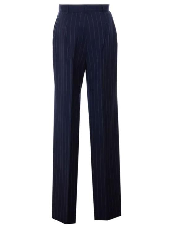 26SS 막스마라 스튜디오 스트레이트 팬츠 2616131071600 MSTENFASI001 NAVY - MAX MARA STUDIO