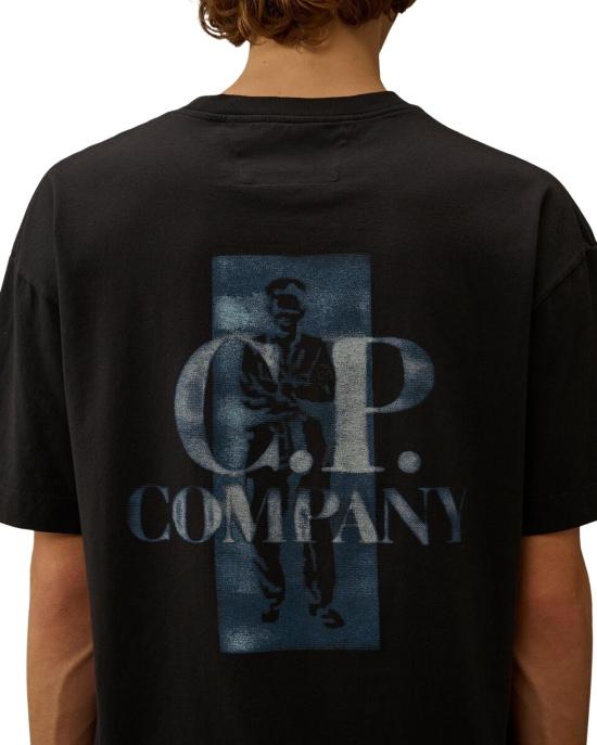 26SS 씨피 컴퍼니 반팔 티셔츠 20CMTS143A110579W BLUE - C.P. COMPANY