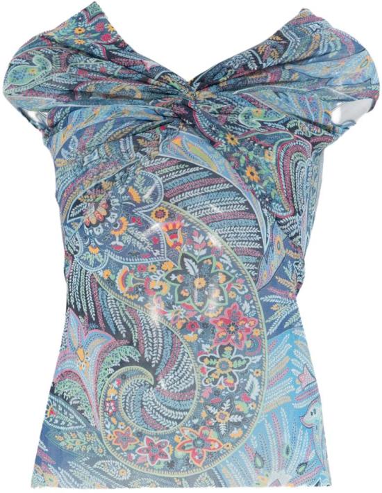 26SS 에트로 민소매 티셔츠 WRJA019399IAS72X0887 BLUE