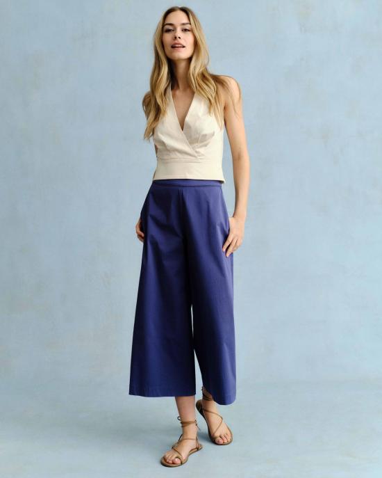  카르톨리나 블라우스 올리브 홀터탑 - CARTOLINA